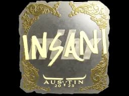 Sticker | insani (Gold) | Austin 2025