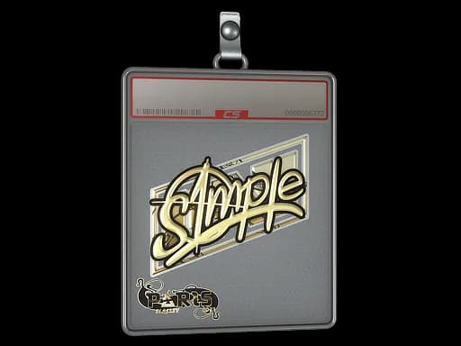 Sticker Slab | s1mple (Gold) | Paris 2023