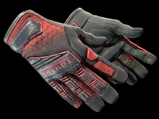 ★ Specialist Gloves | Crimson Kimono (Battle-Scarred)