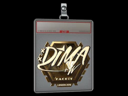 Sticker Slab | Dima (Gold) | London 2018
