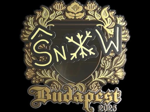 Sticker | snow (Gold) | Budapest 2025