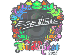 Sticker | esenthial (Holo) | Budapest 2025