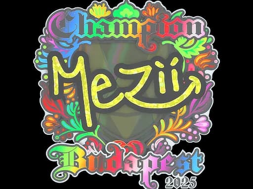 Sticker | mezii (Holo, Champion) | Budapest 2025
