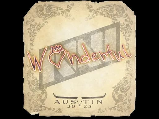 Sticker | w0nderful | Austin 2025