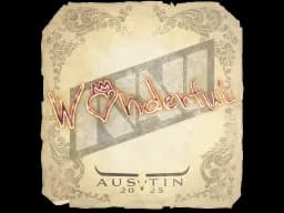 Sticker | w0nderful | Austin 2025