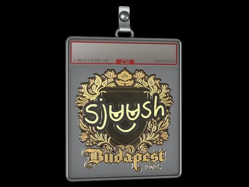 Sticker Slab | sjuush (Gold) | Budapest 2025