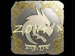 Sticker | zont1x (Gold) | Austin 2025