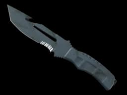 ★ Survival Knife | Night Stripe (Well-Worn)