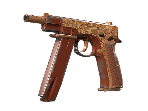 CZ75-Auto | Honey Paisley (Field-Tested)