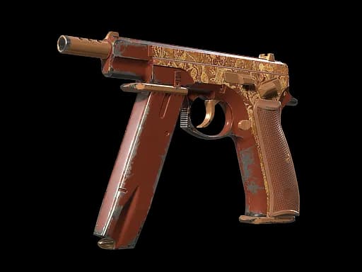 CZ75-Auto | Honey Paisley (Field-Tested)