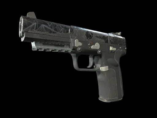Souvenir Five-SeveN | Silver Quartz (Well-Worn)