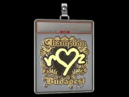 Sticker Slab | ropz (Gold, Champion) | Budapest 2025