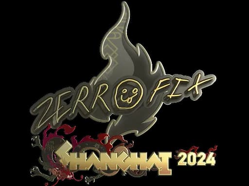 Sticker | zeRRoFIX (Gold) | Shanghai 2024