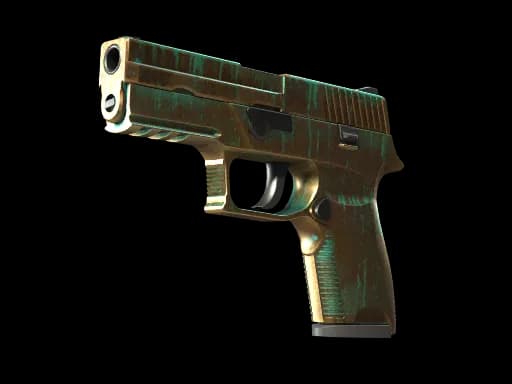StatTrak™ P250 | Verdigris (Well-Worn)
