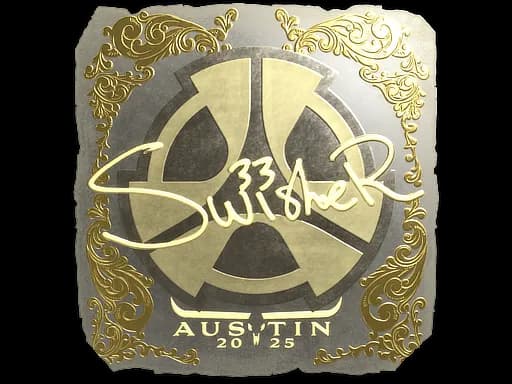 Sticker | Swisher (Gold) | Austin 2025