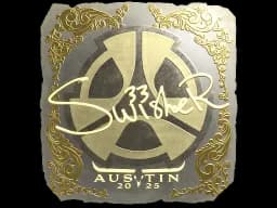 Sticker | Swisher (Gold) | Austin 2025