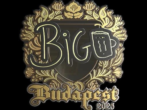 Sticker | biguzera (Gold) | Budapest 2025