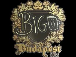 Sticker | biguzera (Gold) | Budapest 2025