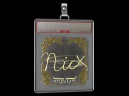 Sticker Slab | nicx (Gold) | Austin 2025