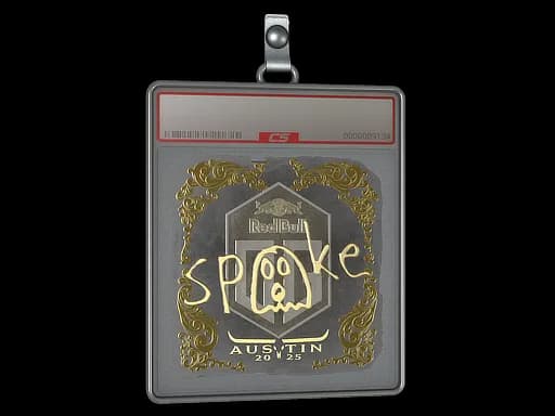 Sticker Slab | spooke (Gold) | Austin 2025