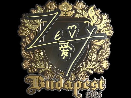 Sticker | zevy (Gold) | Budapest 2025