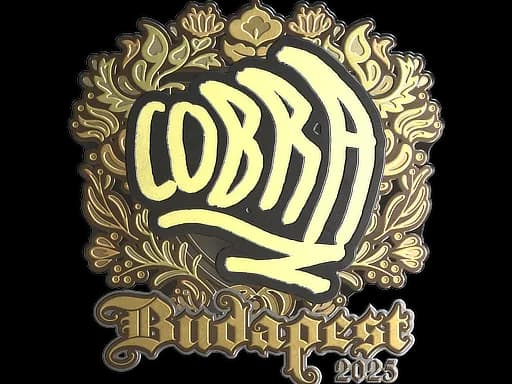 Sticker | cobra (Gold) | Budapest 2025