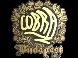 Sticker | cobra (Gold) | Budapest 2025