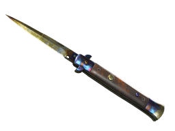 ★ Stiletto Knife | Case Hardened (Battle-Scarred)