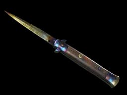 ★ Stiletto Knife | Case Hardened (Battle-Scarred)
