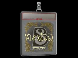 Sticker Slab | alex666 (Gold) | Austin 2025