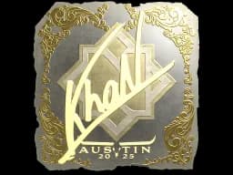 Sticker | khaN (Gold) | Austin 2025
