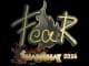 Sticker | fEAR (Gold) | Shanghai 2024 CS2 skin