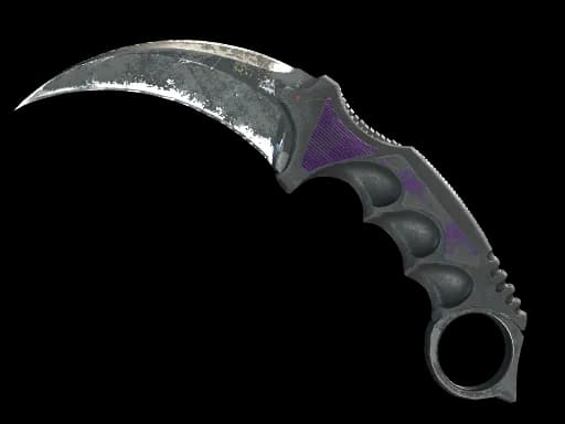 ★ StatTrak™ Karambit | Ultraviolet (Battle-Scarred)