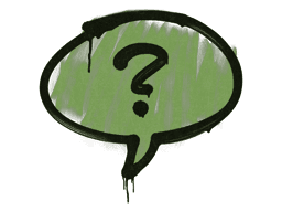 Sealed Graffiti | Question Mark (Battle Green)