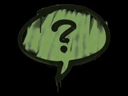 Sealed Graffiti | Question Mark (Battle Green)