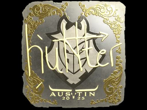 Sticker | huNter- (Gold) | Austin 2025