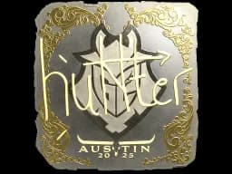 Sticker | huNter- (Gold) | Austin 2025