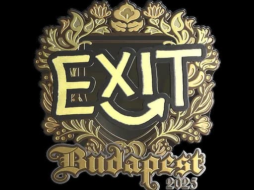 Sticker | exit (Gold) | Budapest 2025