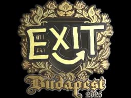 Sticker | exit (Gold) | Budapest 2025