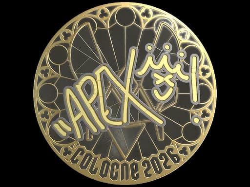 Sticker | apEX (Gold) | Cologne 2026