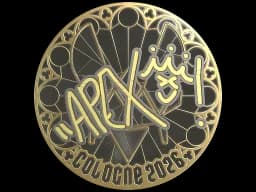 Sticker | apEX (Gold) | Cologne 2026