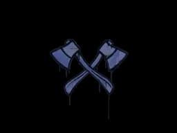 Sealed Graffiti | X-Axes (SWAT Blue)