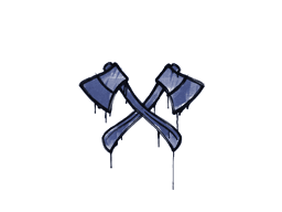 Sealed Graffiti | X-Axes (SWAT Blue)