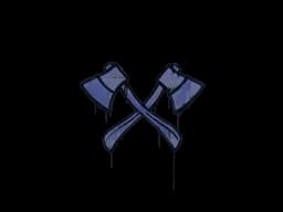 Sealed Graffiti | X-Axes (SWAT Blue)