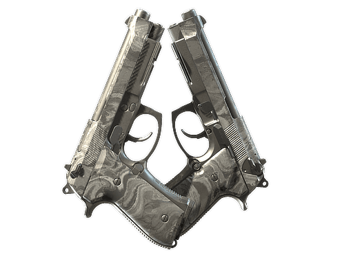 Dual Berettas | Silver Pour (Field-Tested)