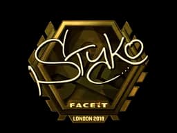 Sticker | STYKO (Gold) | London 2018