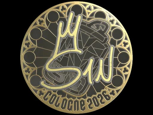 Sticker | s1n (Gold) | Cologne 2026