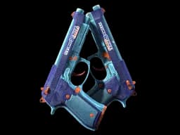 StatTrak™ Dual Berettas | Hydro Strike (Well-Worn)