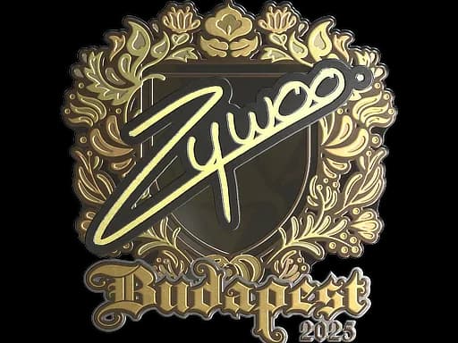 Sticker | ZywOo (Gold) | Budapest 2025