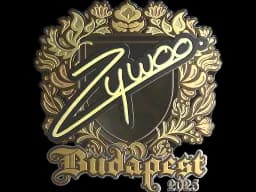 Sticker | ZywOo (Gold) | Budapest 2025